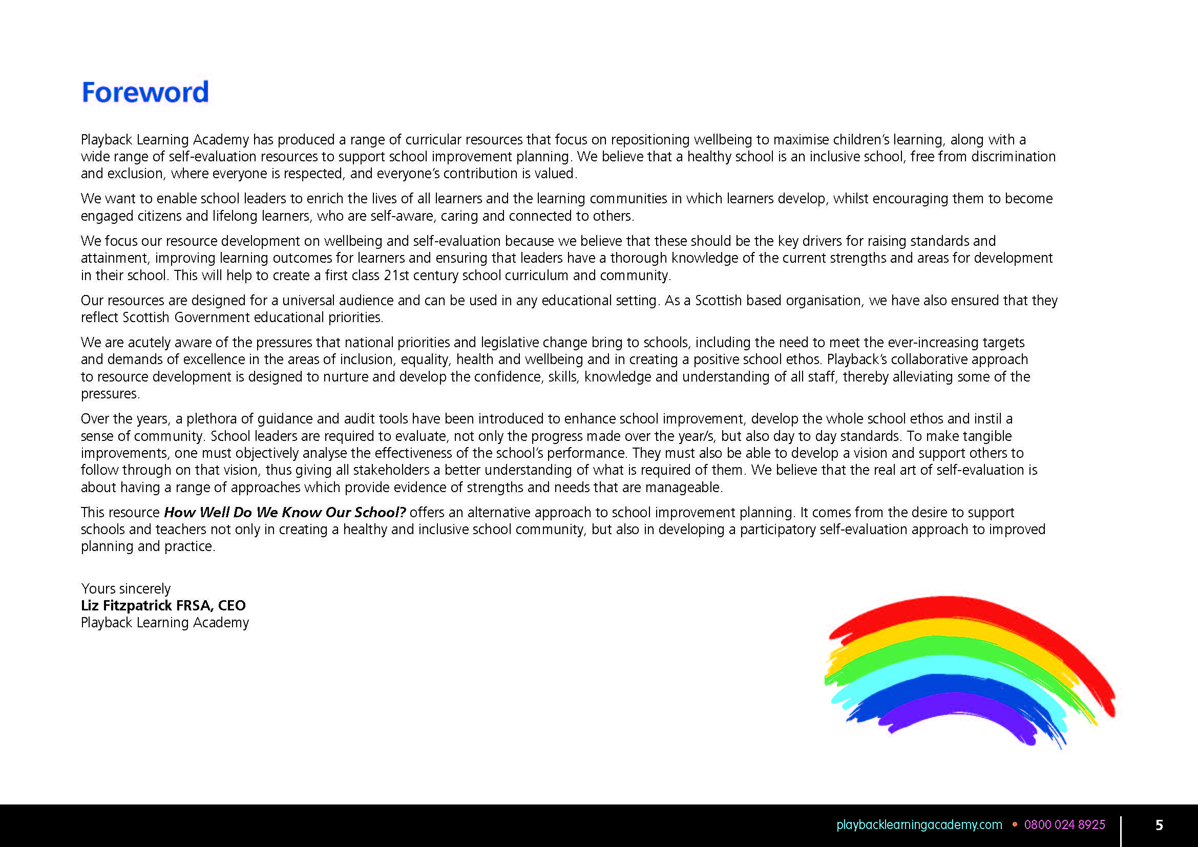 How Well Do We Know Our School? Foreword and Introduction | Playback ...